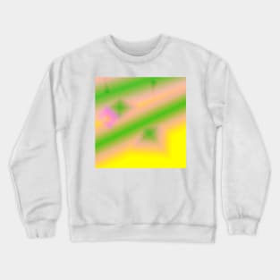 YELLOW GREEN RED TEXTURE ART Crewneck Sweatshirt